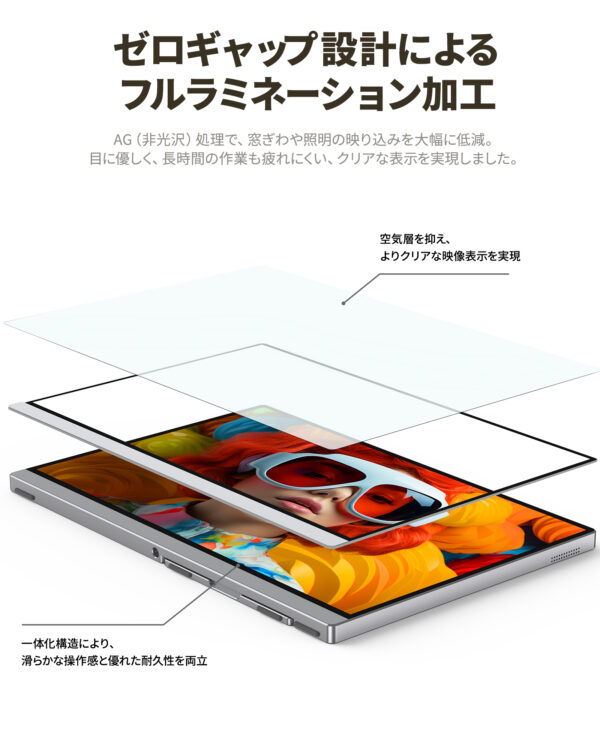 Miuniu モバイルモニター 13.4インチ 4K 3840×2400 タッチパネル 16:10